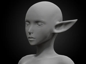 female elf body 3D Model