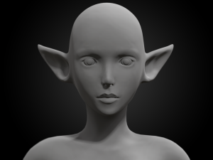 female elf body 3D-Modell