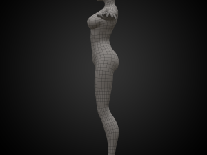 female elf body 3D-Modell