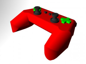 gamepad keychain Modelo de Impressão 3D