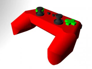 gamepad keychain 3D Print Model