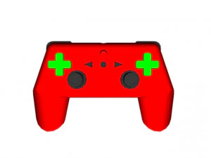 gamepad keychain 3D Print Model