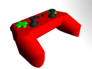 gamepad keychain 3D Print Model