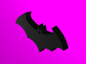 batman symbol keychain 3D-printmodel