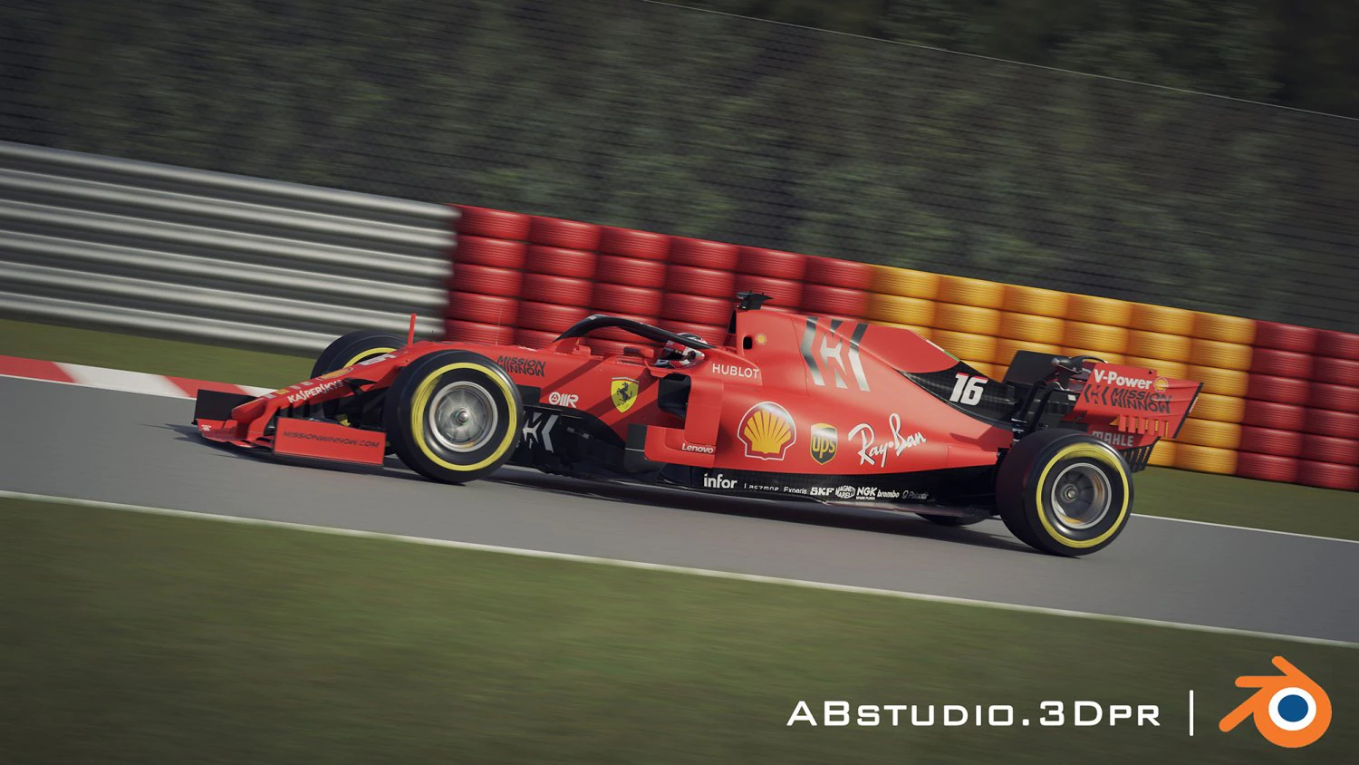 f1 car formula 1 ferrari 3D Model .c4d .max .obj .3ds .fbx .stl .blend 