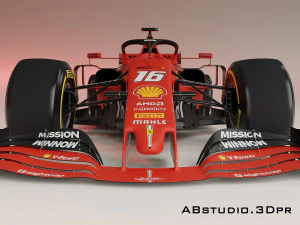 f1 car formula 1 ferrari 3D Model