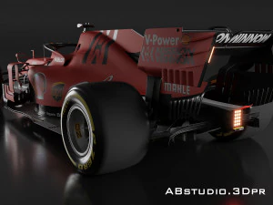 f1 car formula 1 ferrari 3D Model