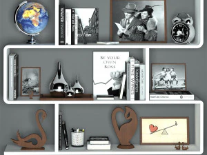 장식 세트 001 3D 모델