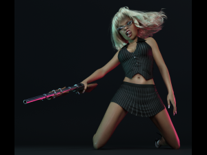sexy secretary 3D-Modell