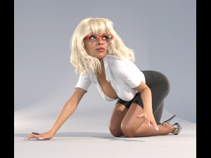 sexy secretary 3D Model