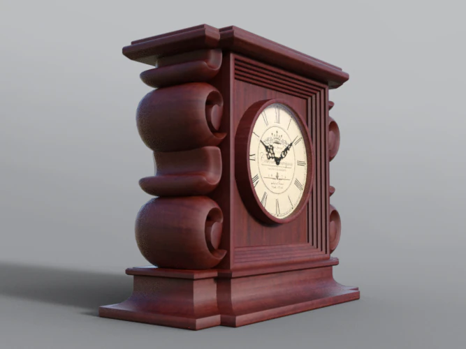 clock 3D Model .c4d .max .obj .3ds .fbx .stl .blend 