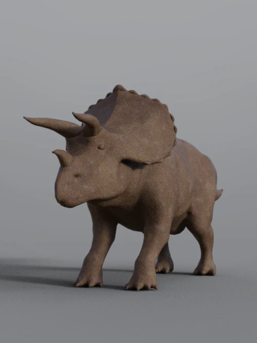 triceratops 3D Model .c4d .max .obj .3ds .fbx .stl .blend 