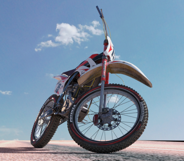 cross moto 3D 模型 .c4d .max .obj .3ds .fbx .stl .blend 