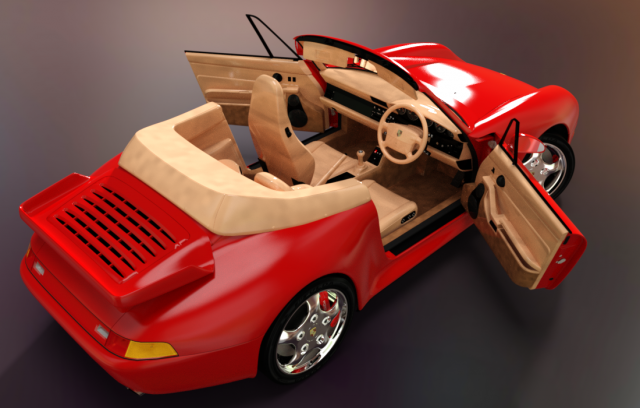 porsche 911 roadster Modelo 3D .c4d .max .obj .3ds .fbx .stl .blend 
