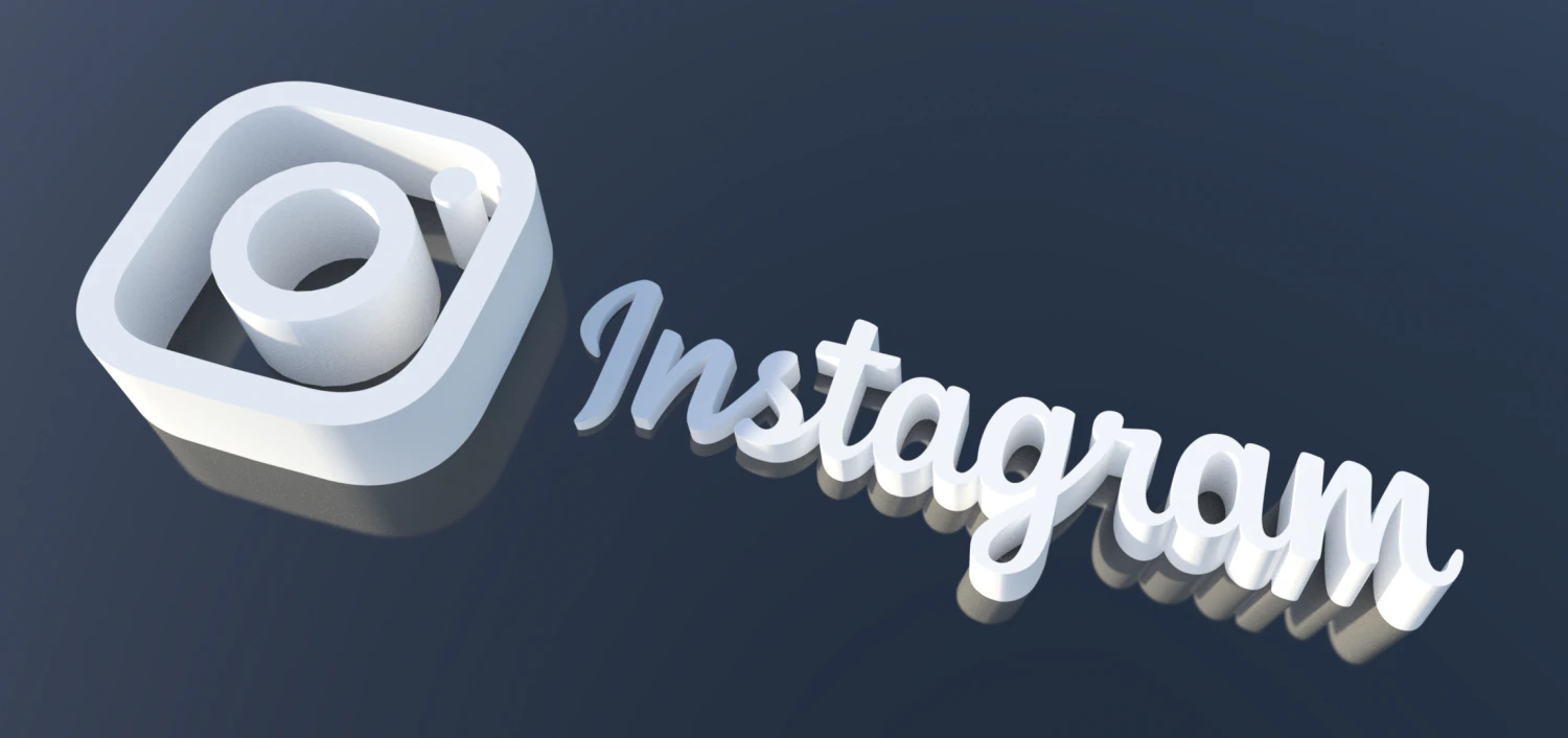 instagram logo 3D Model .c4d .max .obj .3ds .fbx .stl .blend 