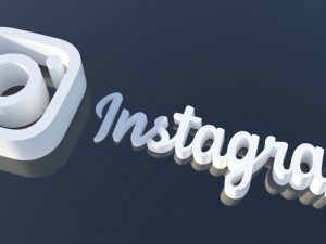 instagram logo 3D Model