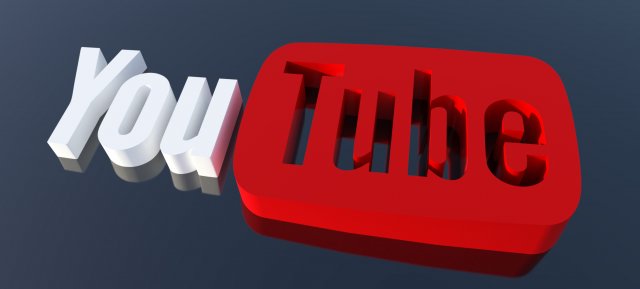 youtube logo 3D Model .c4d .max .obj .3ds .fbx .stl .blend 