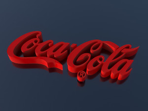 logo coca-cola 3D Model