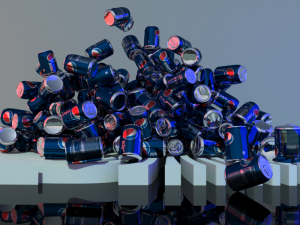 animation of pepsi cans 3D Model