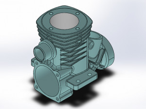 engine case rear Modelo 3D