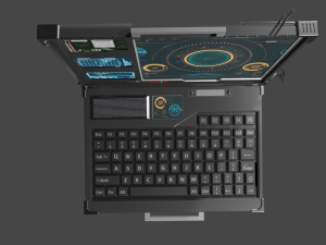 cyberpunk laptop 3D 모델