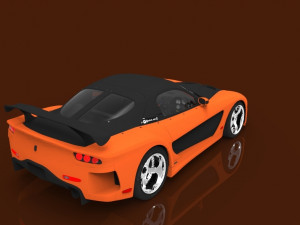 mazda rx-7 fd3s with bodykit veilside fortune Modèle 3D