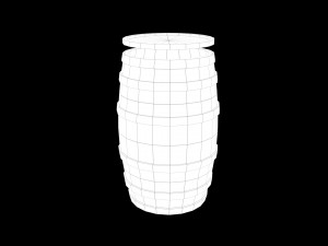 barrel with barrel cap Modelo 3D