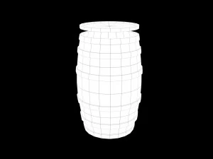 barrel with barrel cap 3D Model
