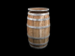 barrel with barrel cap 3D Model