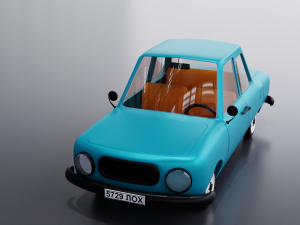 Cartoon car 3D-Modell