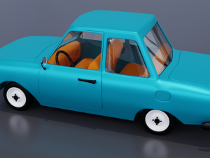 Cartoon car 3D-Modell