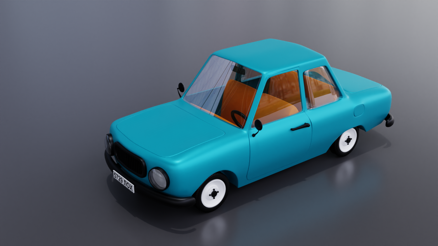 Cartoon car Free 3D Model in Cart 3DExport