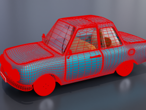 Cartoon car 3D-Modell