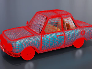 Cartoon car 3D Model