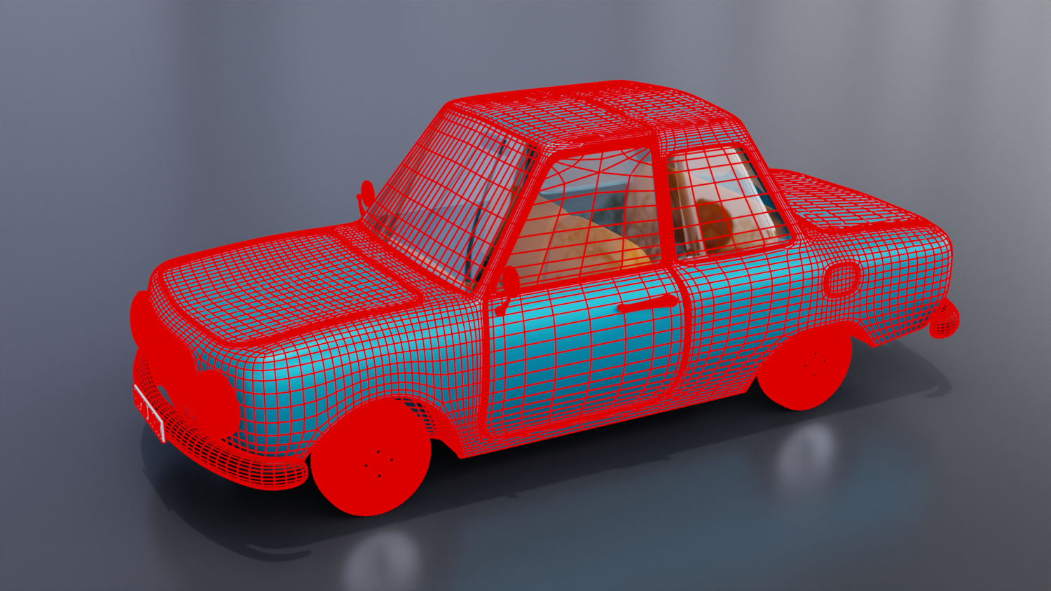 Cartoon car Free 3D Model in Cart 3DExport
