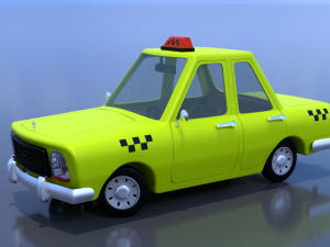Taxi-Schild 3D-Modell $19 - .3ds .blend .c4d .fbx .max .ma .lxo