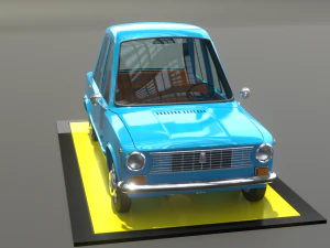 Vaz 2101 cartoon 3D Model