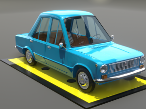 Vaz 2101 cartoon 3D-Modell