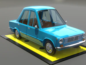 Vaz 2101 cartoon 3D Model