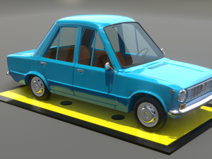 Vaz 2101 cartoon 3D-Modell