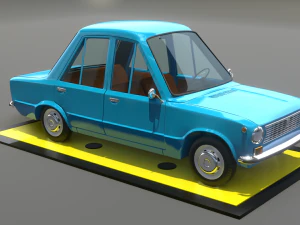 Vaz 2101 cartoon 3D Model