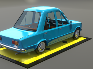 Vaz 2101 cartoon 3D-Modell