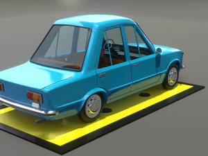 Vaz 2101 cartoon 3D Model