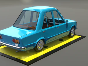 Vaz 2101 cartoon 3D Model