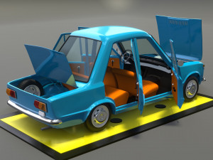 Vaz 2101 cartoon 3D-Modell