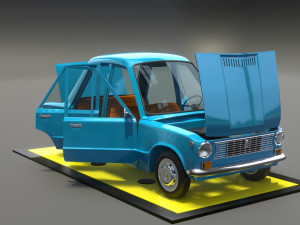 Vaz 2101 cartoon 3D-Modell