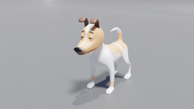 Cartoon dog Model 3D .c4d .max .obj .3ds .fbx .stl .blend 