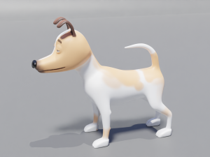 Cartoon dog Model 3D