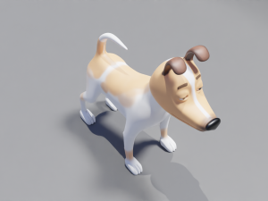 Cartoon dog Model 3D