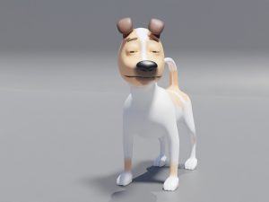 Cartoon dog Model 3D
